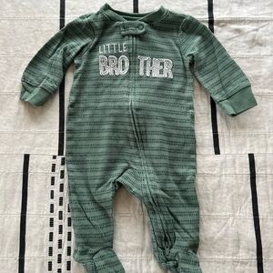 Green Kids One Piece - Little Brother